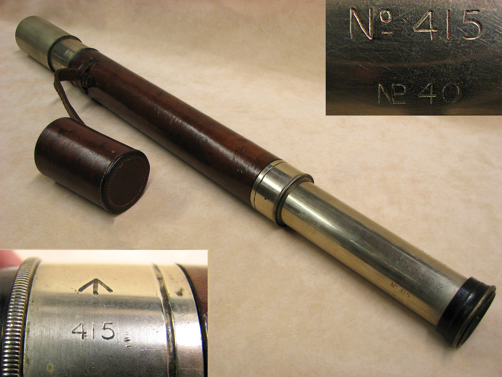 WW2 Ottway Officer of the Watch naval telescope Pattern 373